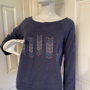 Victoria's Secret Heather Blue Sweatshirt  SZ Small